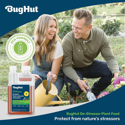 De-Stressor Plant Food - Natural Antioxidant for Healthy Growth and Protection - Liquid Antioxidant for Indoor and Outdoor Plants, Flowers, Vegetables - 0.5 oz., Makes 2 gallons