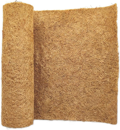 16x40 inch Natural Coconut Coir Liner Sheets Coco Fiber Roll Coco Mat for Planter Flower Basket Liner Garden Decoration Animal Pet Pad