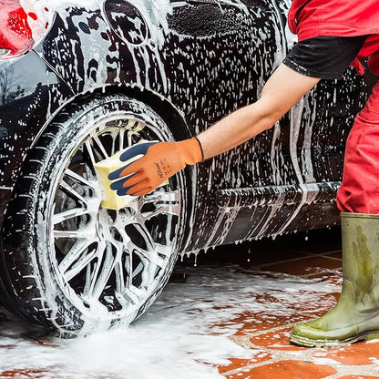 Waterproof Work Gloves for Men and Women, Hycool Thermal Insulated Freezer Rubber Coated Gloves,Super Grip L6201