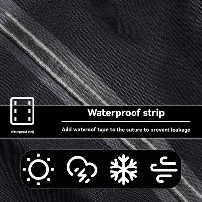 Outdoor Prep Table Cover - Heavy Duty Waterproof Cover for Outdoor Stainless Steel Table,Compatible with 60 inch Outdoor Utility Cart and Storage Cabinet,Black