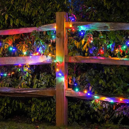 Solar String Lights for Outside, 72Ft 200 LED Solar Fairy Lights with 8 Modes, Solar Powered Fairy Lights Waterproof for Christmas Tree Garden Party Wedding Decor.（(Multi-Colored)