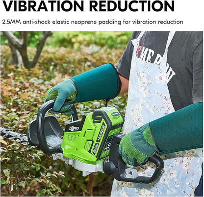 Vgo... 1 Pair Gardening Gloves Unses,Safety Work Gloves,Long Sleeves Gauntlet,Puncture-proof,Thorn Proof,Touchscreen(Size M,Green,SL7477)