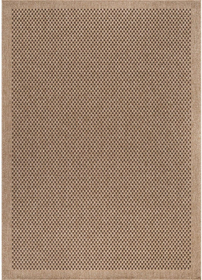 CAMILSON Easy Jute Rug 5x7, Indoor Outdoor Natural Color Fiber Area Rugs for Living Room Patio and Kitchen Rug, Sisal Boho Woven Design, Easy-Cleaning, Washable Outside Carpet Alfombras (5 x 7)