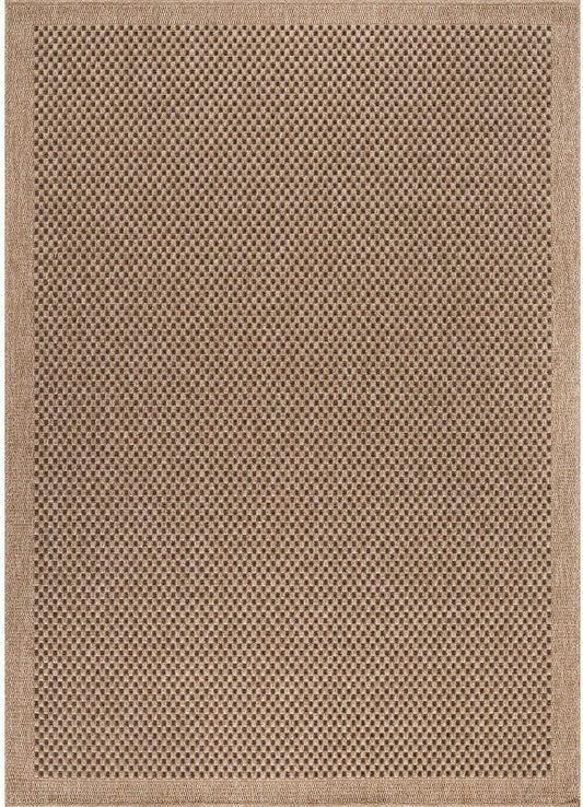 CAMILSON Easy Jute Rug 4x6, Indoor Outdoor Natural Color Fiber Area Rugs for Living Room Patio and Kitchen Rug, Sisal Boho Woven Design, Easy-Cleaning, Washable Outside Carpet Alfombras para(4 x 6)