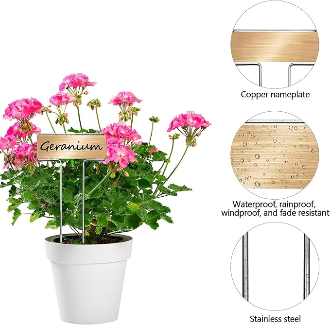 33 Pack Galvanized Steel Plant Markers with 2 Neutral Pens 10 Inch Metal Garden Stakes Outdoor Plants Waterproof and Reusable for Herb Flower Vegetable Identification