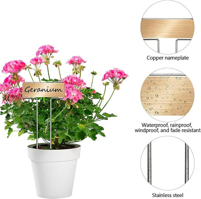 33 Pack Galvanized Steel Plant Markers with 2 Neutral Pens 10 Inch Metal Garden Stakes Outdoor Plants Waterproof and Reusable for Herb Flower Vegetable Identification