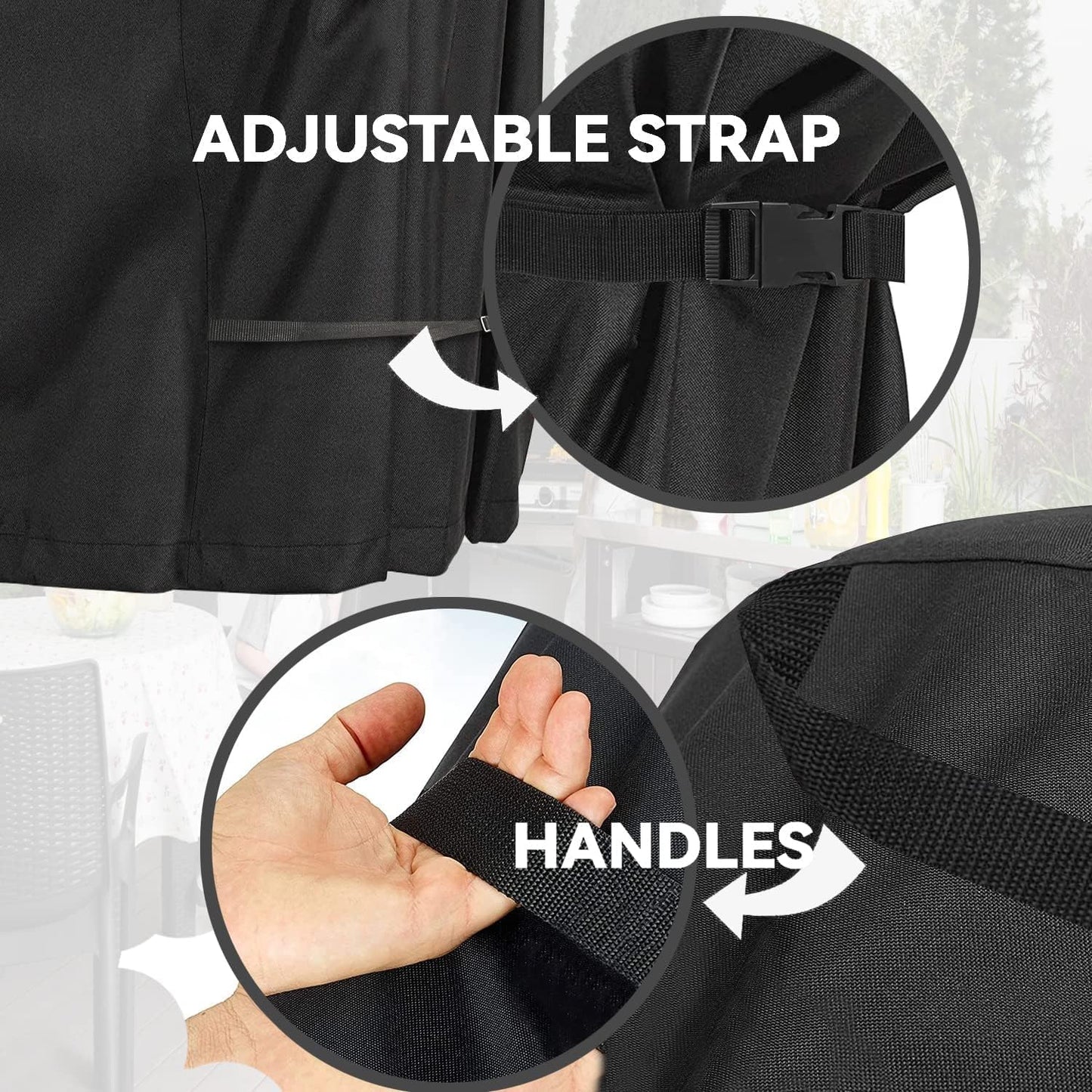 Outdoor Prep Table Cover - Heavy Duty Waterproof Cover for Keter Unity Small Portable Table, Compatible with 55 inch Outdoor Utility Cart and Storage Cabinet