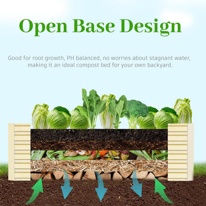 6x3x2 ft Raised Garden Bed, Large Metal Planter Raised Beds, Planters for Outdoor Plants for Vegetables, Flowers, Herbs, Fruits, and Succulents.(2 Pcs, Yellow)