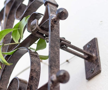 H Potter Outdoor Metal Wall Decor or Trellis for Climbing Plants Suitable as Art Garden Panel Roses Vines Privacy Includes Brackets for Hanging Gar214w1