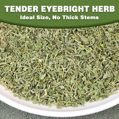 TEARELAE - Eyebright Herb - Pure Natural Eufrasia - Dried Euphrasia Officinalis Herbal Tea - Cut & Sifted - Loose Leaf - Caffeine-Free - Rich in Antioxidants - 2oz/57g