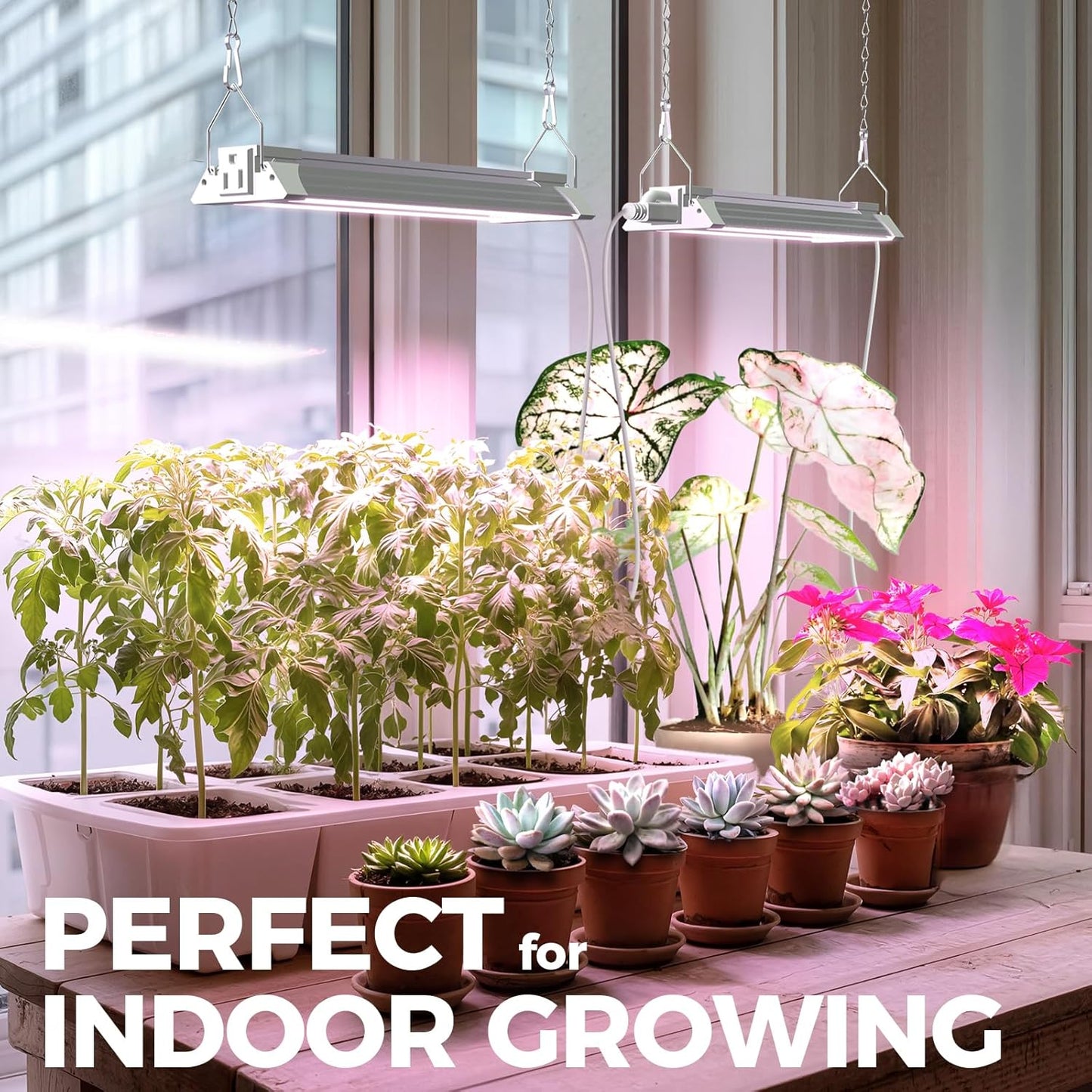 Barrina TX18 1FT LED Grow Light, 18W(90W Equivalent), High PPFD, Super Bright, Full Spectrum Grow Lights for Seed Starting, Greenhouse, Vegetables, Plant Shelves with On/Off Switch, Linkable, 1 Pack