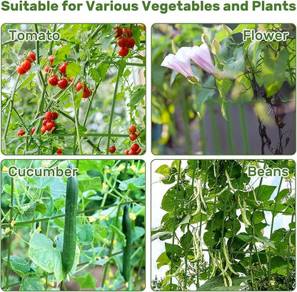 DOEWORKS Cucumber Trellis, 56" High Foldable A Frame Garden Trellis, 2 Pack, Plant Support for Climbing Cucumber, Beans, Tomatoes, Flowers, Green