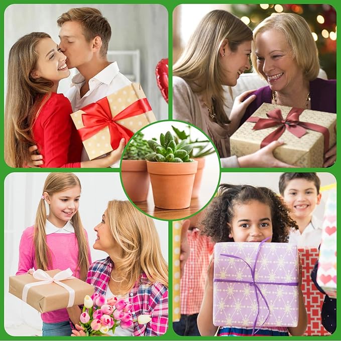 FAMILY 20 Pack 3.15 inch Terra Cotta Clay Flower Pots - Breathable and Paintable Indoor Mini Planters for Kids and Adults