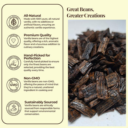 2 lb Bulk Vanilla Bean Splits, Cut from Whole Vanilla Beans for Making Vanilla Extract, VanillaPowder, Homemade Extract, and Baking, Non-GMO, Caffeine-free. by NYVanilla