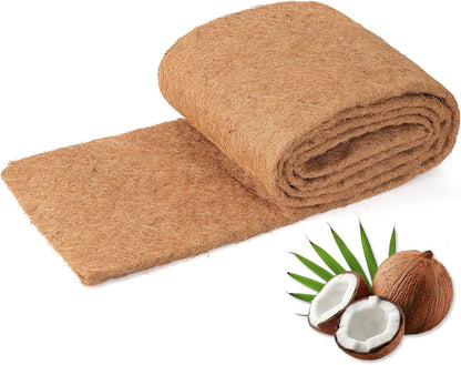 Coconut Liners for Planters 24x80 Inch, Natural Coco Liners for Planter Flower Basket, Thick Coco Fiber Mat for Garden Decoration, Hanging Basket, Animal pet pad