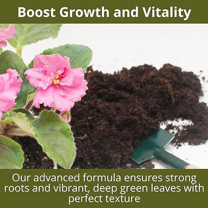 3-1-2 African Violet Fertilizer for Indoor Plants: Liquid Fertilizer with Essential Micronutrients Drops - Plant Food for African Violets (32 OZ)