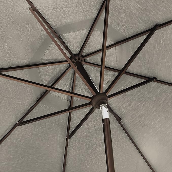 EliteShade USA 10-Year-Non-Fading 9Ft Market Umbrella Patio Umbrella Outdoor Table Umbrella with Ventilation, Antique Beige