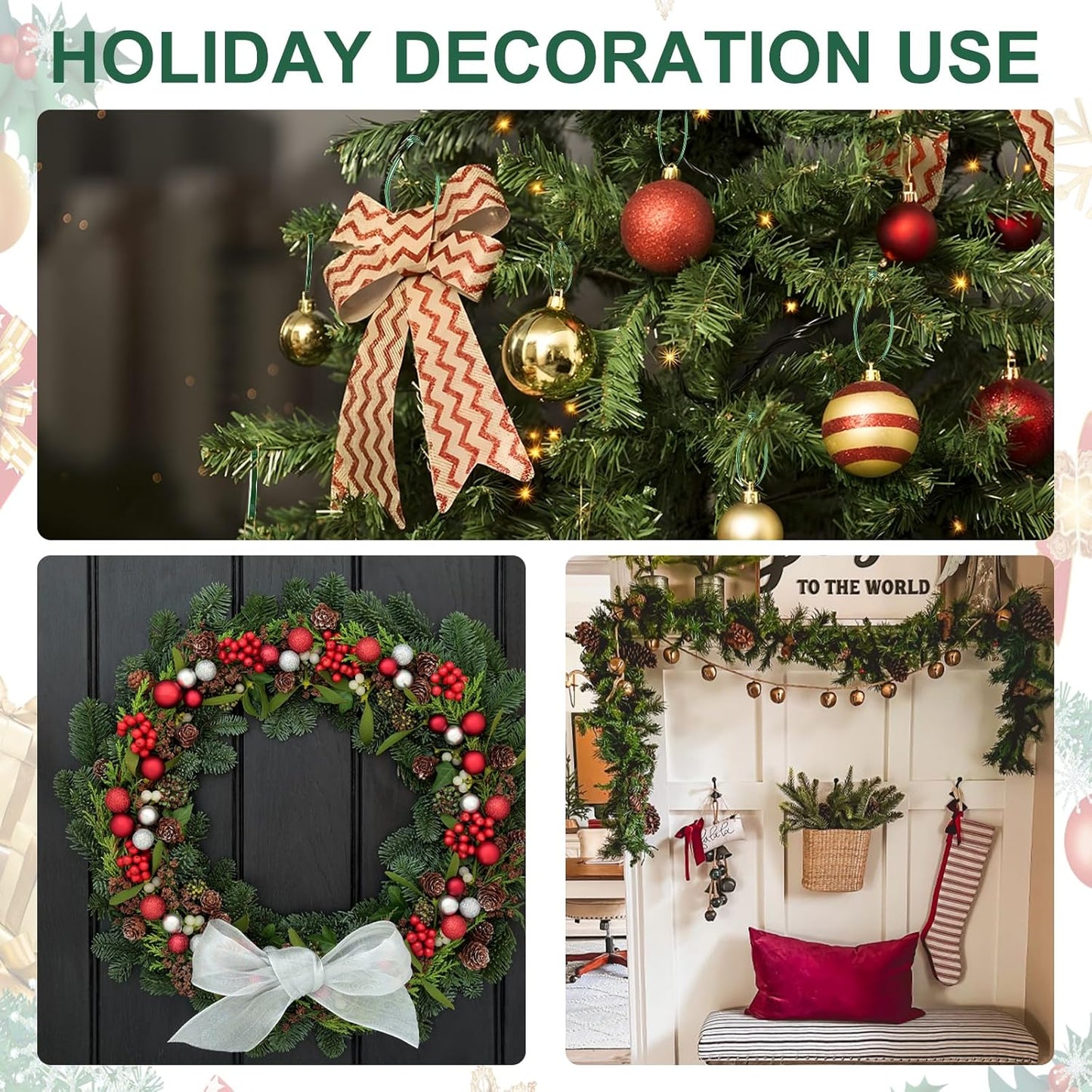 Green Zip Ties 12", 1000 Pack, Cable Ties UV Resistant, Wire Ties 45 lbs Tensile Strength for Garden, Plants, Fence, Holiday Lights, Yakobela