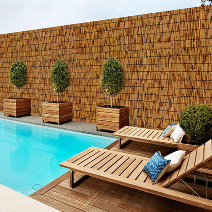 Reed Fencing Rolls,Bamboo Screens Outdoor for Patio,6 Feet High,Suitable for Patio Garden Balcony Terrace and Courtyard Shading 6x10FT