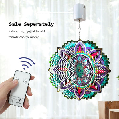 Hanging Wind Spinners for Yard and Garden Mandala Purple Star,Kinetic Wind Spinners Outdoor Worth Gift Christmas Decorations,12Inch Stainless Steel Wind Spinner for Outdoor&Indoor Decor