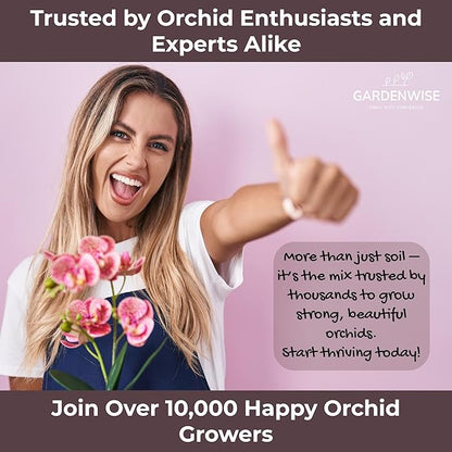 Orchid Potting Mix – Orchid Bark, Sphagnum Moss, Tree Fern & Perlite for Repotting Phalaenopsis Orchids, Indoor Plants, Orchid Soil Medium – Sustrato para Orquídeas (2 Quart)
