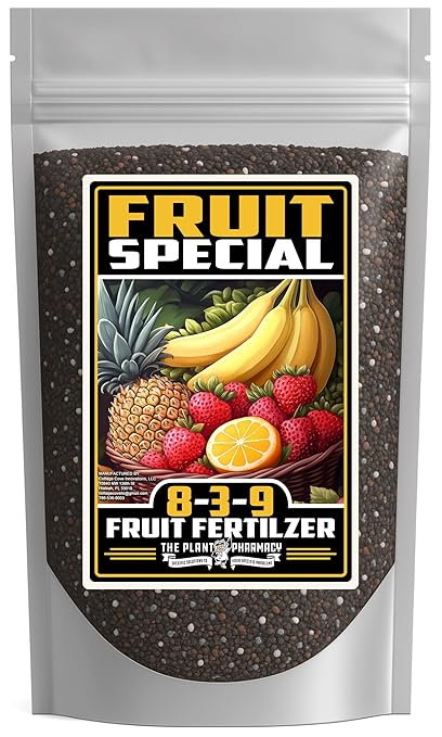 Fertilizer Commercial Grade | Fruit Special 8-3-9 | 3 Pounds | Custom Professional Mix Blend | Macronutrients & Micronutrients | Tropical Fruit Plants & Trees | Flowering Post-Harvest Recovery Formula