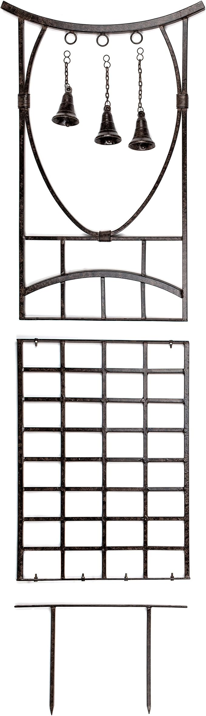 H Potter Trellis for Climbing Plants Wrought Iron Metal Weather Resistant Garden Yard Art