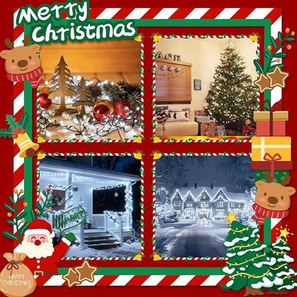 Voice Control 88ft 240LED Smart Christmas String Lights Outdoor/Indoor | String Lights Plug in with Remote, 12Modes, 7Voice Commands & Timers, Christmas Twinkle Light for Xmas Tree Decor (Cool White)