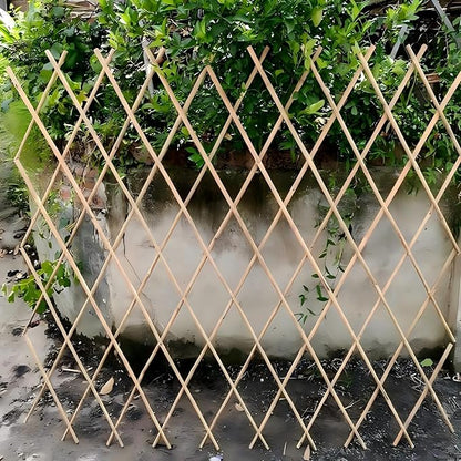 Expandable Bamboo Trellis Fence - 48x72 Inch, Climbing Plants, Eco-Friendly, Easy Installation,Lattice Fence