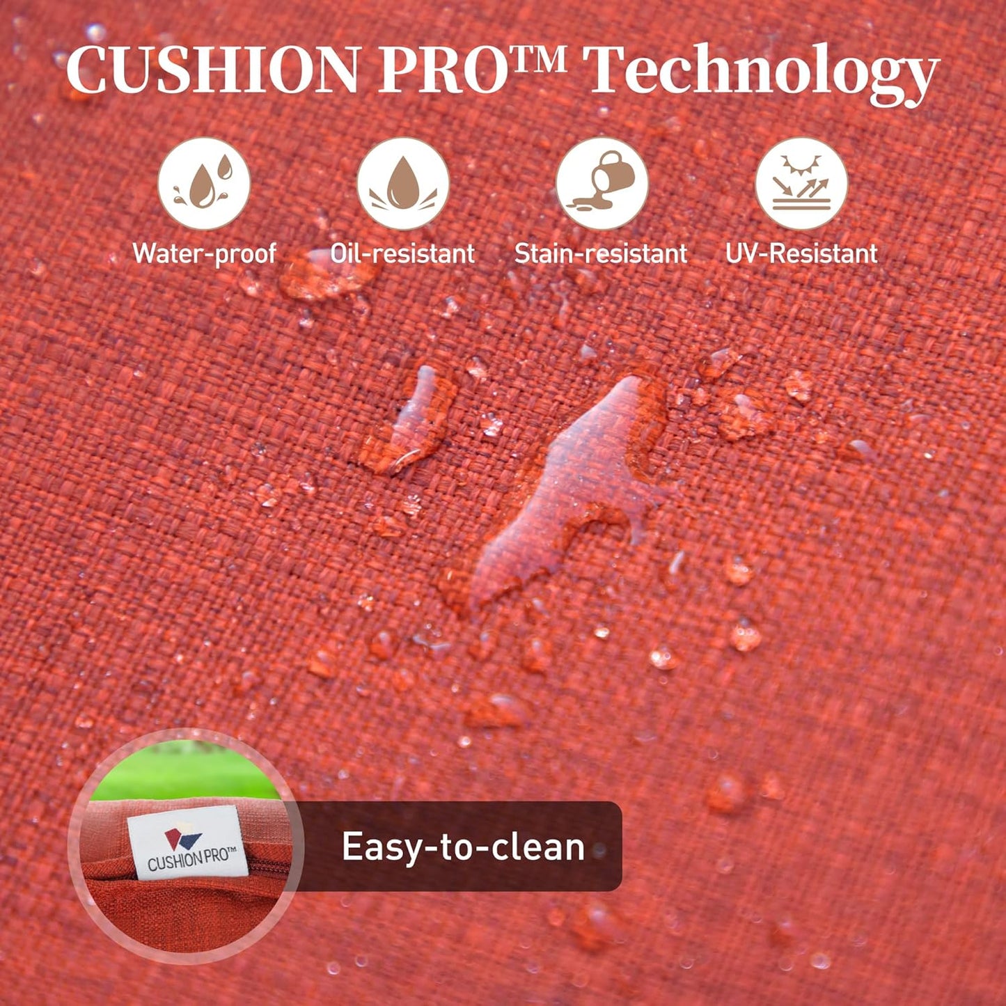 Metal Outdoor Rocker Patio Chairs Set of 2 with 5.75" Extra Thick Cushion, 2 Piece High Back Rocker Patio Chairs All Weather Outdoor Furniture Seating for Deck Balcony Porch, Red