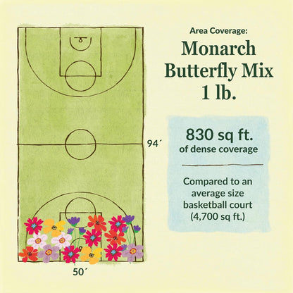 Ferry-Morse Monarch Butterfly Mix Bulk Flower Seeds, 1lb