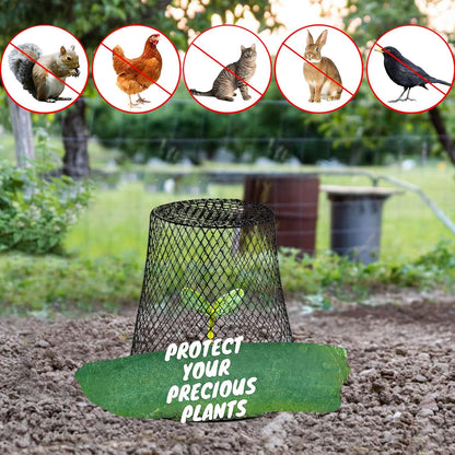 Garden Cloches for Plants, Sapbontchi Chicken Wire Plant Covers Plant Protectors from Animals Plant Protector Metal Plant Cages to Keep Rabbits Out Bunnies Chicken Squirrels Bird Out