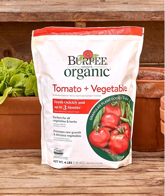 Burpee Organic Tomato & Vegetable Granular Plant Food, 4 lb