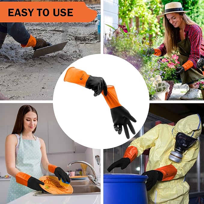 Gastody™ - Chemical Resistant Gloves, Reusable,Heavy Duty Safety Work Gloves,Resist Acid,Oil,Alkali - S-M-L-XL-XXL Size