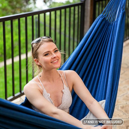 SUNCREAT Hammocks for Outside, Portable Camping Tree Hammock, Hammock Replacement for Stand, Navy
