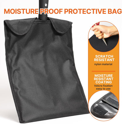 4-Tine Garden Fork,Heavy Duty Pitch Fork for Gardening,Digging Fork and Spading Fork for Loosening Soil,Compost Fork with Fiberglass Handle,45 Inch