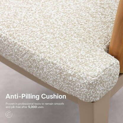 PURPLE LEAF 11 Pieces Outdoor Dining Set for 10, Aluminum Outdoor Patio Table and Chairs Set with Olefin Cushions, All-Weather Patio Dining Set for Garden or Deck, Beige