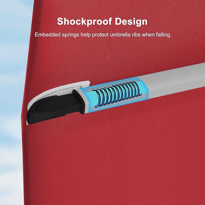 PURPLE LEAF Patio Umbrella 12 Feet Double Top Deluxe Square Offset Hanging Umbrella Cantilever Umbrella Outdoor Market Garden, Terra