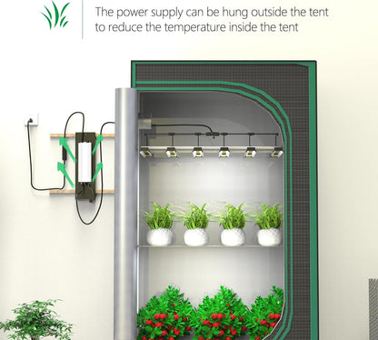 Grow Light FARMLITE LED Grow Lights for Indoor Plants Full Spectrum Growing Light Plant Hanging Growing Lamps Seedling Daisy Chain Dimmable Board 4x4ft Coverage (320watts)