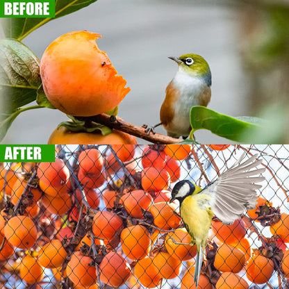 Bird Netting for Chicken Coop - 50x50ft Poultry Netting Over Chicken Run & Chicken Pen, Heavy Duty 2.4” Mesh Garden Net for Blueberry Bushes, Fruit Trees and Vegetable Against Birds, Deer, Squirrels