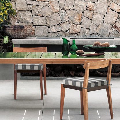 Square Corner Seat Cushions, 18.5" x 16" x 3", Set of 4, Indoor Outdoor Water Repellent Universal Chair Pads with Ties for Patio Furniture, Garden Deck Dining Chairs, Gray Stripe