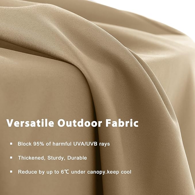 MASTERCANOPY Patio Outdoor Umbrella,15FT Double Sided Large Umbrella with Base