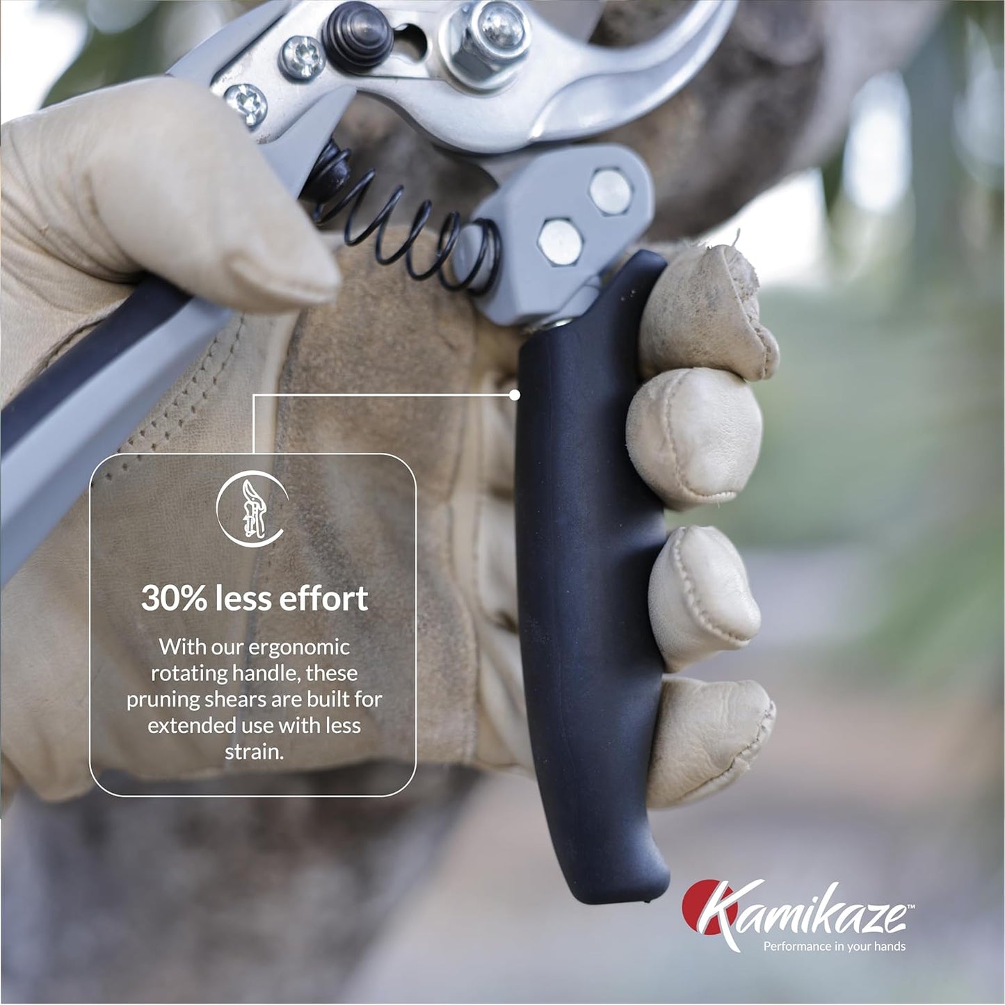 Heavy-Duty Professional Pruning Shears for Gardening, Featuring Ergonomic Rotating Handle to Reduce Hand Fatigue, SK5 High-Carbon Steel Blade, Cuts Branches Up to 0.8 Inch, Garden Clippers Shears