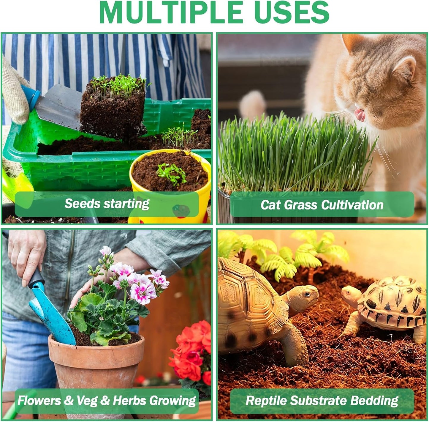 Legigo 50 Pcs 50mm Organic Coco Coir Pellets for Plants- Compressed Coconut Coir Potting Soil, Coco Fiber Pellets Coco Coir Soil for Planting, Garden, Bonsai, Herbs, Flower & Vegetables