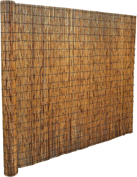 Natural Reed Fencing, Eco-Friendly Reed Fence, 3.3 feet High x 13.1 feet Long, Reed Screen for Backyard Patio Garden and More,Brown