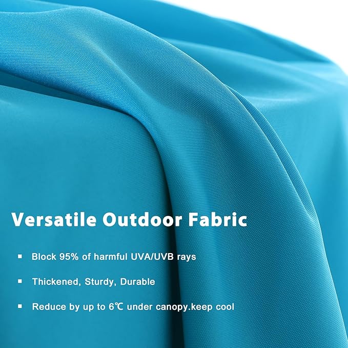 MASTERCANOPY Patio Outdoor Umbrella,15FT Double Sided Large Umbrella with Base