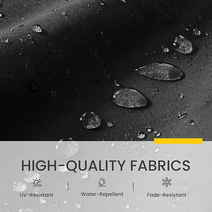 10x10 FT Cantilever Patio Umbrella Double Top Outdoor Square Large Heavy Duty Aluminum Offset Umbrellas with 7 Level Tilt 360-degree Rotation for Pool Garden Deck, Black