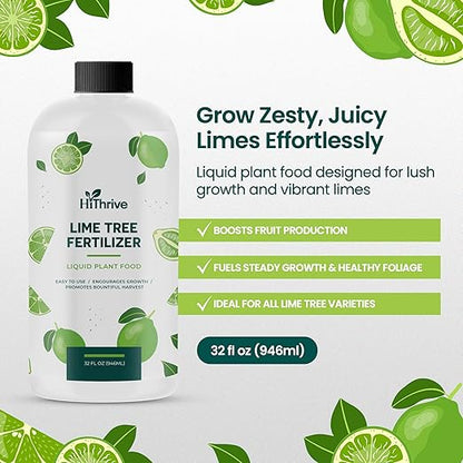 32oz Citrus Tree Fertilizer for Lime Trees Live Plants - Makes 32 Gallons of Liquid Lime Tree Fertilizer - Ideal Citrus Plant Food, Promotes Healthy Trees and Zesty Fruits for All Limes