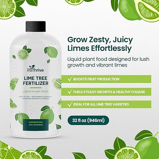 32oz Citrus Tree Fertilizer for Lime Trees Live Plants - Makes 32 Gallons of Liquid Lime Tree Fertilizer - Ideal Citrus Plant Food, Promotes Healthy Trees and Zesty Fruits for All Limes