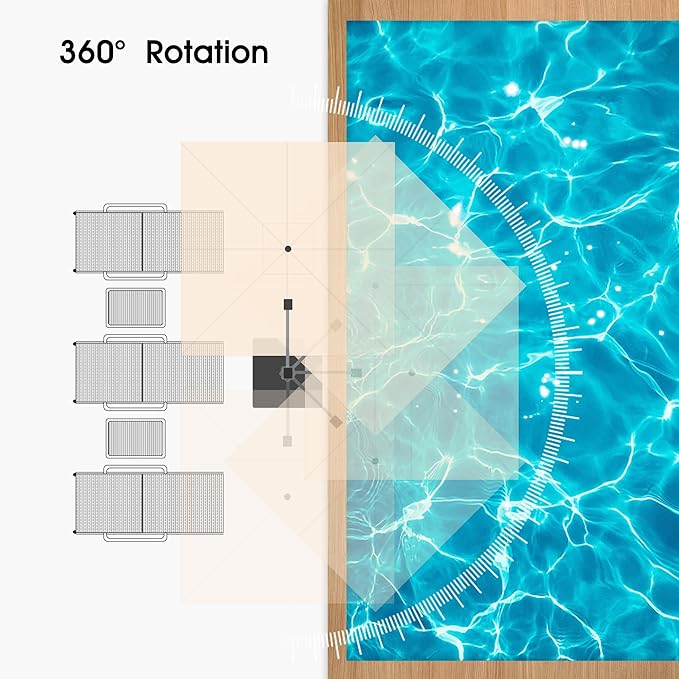 PURPLE LEAF 12 FT Cantilever Patio Umbrellas with Base Included, Large Square Offset Umbrella with 360° Rotation, Outdoor Aluminum Pool Umbrella for Pool Lawn Garden, Beige